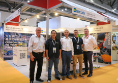 The team of Sinclair. The labeling company is developing wholly compostable labels that are largely plant-based.